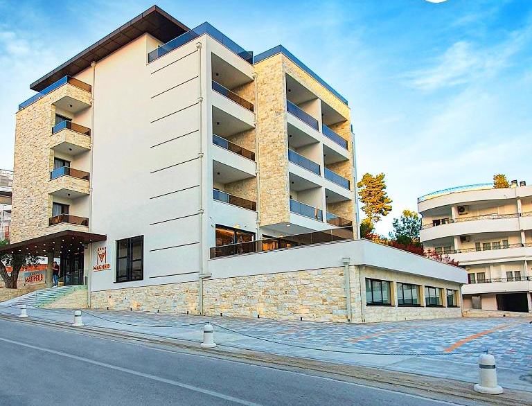 Maghrib Hotel building in Ulcinj, Montenegro